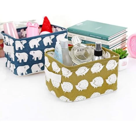 PERLE RARE 5 × Boîte De Rangement Pliable Lin Tissu Bureau Rangé Stockage Boîte Maquillage Bijoux Jouets Papeterie Divers Panier Organisateur Petite Taille Pour Espace De Rangement 6 PERLE RARE 5 × Boîte De Rangement Pliable Lin Tissu Bureau Rangé Stockage Boîte Maquillage Bijoux Jouets Papeterie Divers Panier Organisateur Petite Taille Pour Espace De Rangement – Image 4