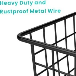 ZHUOXUAN Panier En Fil Métallique, 4 Pièces De Panier De Rangement En Fil Métallique Panier En Métal Durable Panier De Rangement Pour Salle De Stockage Des Aliments, Adapté Aux Armoires De Cuisine, Salles De Stockage Des Aliments, Salles De Bains, Plans De Travail -Petit rangement Soldes Magasin 54912408 5