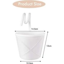 REGALI Panier Suspendu, Petit Panier, Seau De Rangement Pliable Poubelle De Nettoyage De Bureau, Organisateur De Seau De Rangement Polyvalent Suspendu -Petit rangement Soldes Magasin 54959780 2