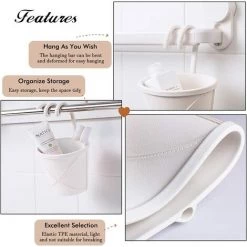 REGALI Panier Suspendu, Petit Panier, Seau De Rangement Pliable Poubelle De Nettoyage De Bureau, Organisateur De Seau De Rangement Polyvalent Suspendu -Petit rangement Soldes Magasin 54959780 4