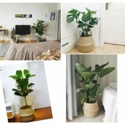 Jardinière En Osier Faite à La Main. Rangement De Paniers De Fleurs. De Linge. Panier Décoratif. Pot De Fleurs En Rotin. FUIENKO -Petit rangement Soldes Magasin 55268750 4