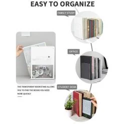 MONLY Serre-Livre En Acrylique Transparent, 1 Paires Serre-Livres Enfants,Anti-Rayures Serre-Livres Design, Pour Bureaux ,Décoratifs , Étagères,Écoles Et Librairie 11 MONLY Serre-Livre En Acrylique Transparent, 1 Paires Serre-Livres Enfants,Anti-Rayures Serre-Livres Design, Pour Bureaux ,Décoratifs , Étagères,Écoles Et Librairie -Petit rangement Soldes Magasin 55273052 5