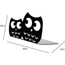 MONLY Lot De Serre-livres Antidérapants En Métal Motif Chouette Noir 8 MONLY Lot De Serre-livres Antidérapants En Métal Motif Chouette Noir -Petit rangement Soldes Magasin 55273054 2