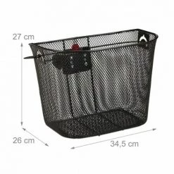 JARDIBRICODECO Panier De Vélo Avant Amovible -Petit rangement Soldes Magasin 55316144 4
