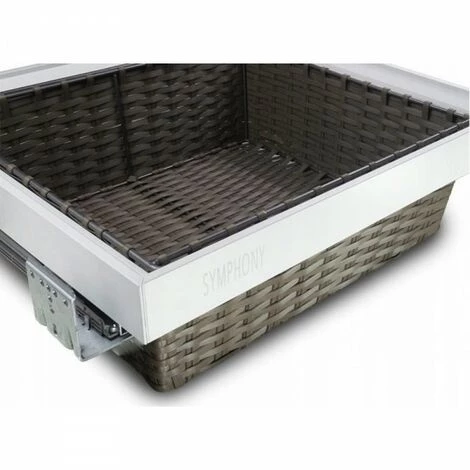 JARDIBRICODECO Panier Panier Pour Penderie Rotin 60 Blanc 4 JARDIBRICODECO Panier Panier Pour Penderie Rotin 60 Blanc – Image 2