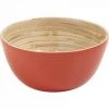 JARDIBRICODECO Corbeille En Bambou Laqué Corail -Petit rangement Soldes Magasin 55331686 1