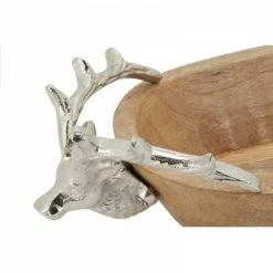JARDIBRICODECO Corbeille En Manguier Avec Cerfs En Aluminium 5 JARDIBRICODECO Corbeille En Manguier Avec Cerfs En Aluminium -Petit rangement Soldes Magasin 55331694 2