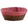 JARDIBRICODECO Corbeille En Osier Doublure Vichy -Petit rangement Soldes Magasin 55331780 1