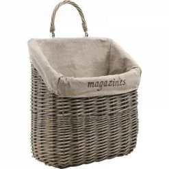 JARDIBRICODECO Porte-revues Mural En Osier