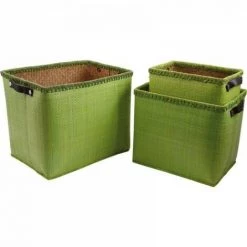 JARDIBRICODECO Corbeilles De Rangement En Palmier -Petit rangement Soldes Magasin 55331888 2