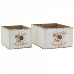 JARDIBRICODECO Corbeille Tiroir En Bois -Petit rangement Soldes Magasin 55331936 2