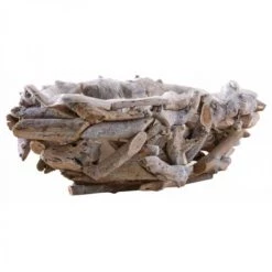 JARDIBRICODECO Corbeille Bateau En Bois Recyclé