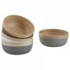 JARDIBRICODECO Corbeille Ronde En Bambou Naturel Et Laqué -Petit rangement Soldes Magasin 55331963 1