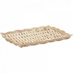JARDIBRICODECO Plateau En Osier Et Bois