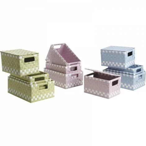 JARDIBRICODECO Corbeilles De Rangement En Polypropylène 3 JARDIBRICODECO Corbeilles De Rangement En Polypropylène