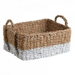 JARDIBRICODECO Corbeilles De Rangement Rectangulaires En Jonc De Mer -Petit rangement Soldes Magasin 55332043 2