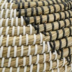 JARDIBRICODECO Corbeille En Jonc Naturel Et Teinté -Petit rangement Soldes Magasin 55332097 2