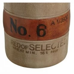 JARDIBRICODECO Corbeille En Cuir De Buffle Et Coton -Petit rangement Soldes Magasin 55332135 2