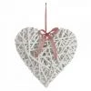 JARDIBRICODECO Coeur à Suspendre En Osier Laqué Blanc -Petit rangement Soldes Magasin 55332557 1