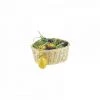 JARDIBRICODECO Corbeille En Osier Garnie 18 Oeufs De Pâques -Petit rangement Soldes Magasin 55332710 1