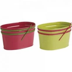 JARDIBRICODECO Corbeille En Zinc