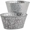 JARDIBRICODECO Corbeille En Zinc Bosselé -Petit rangement Soldes Magasin 55333614 1