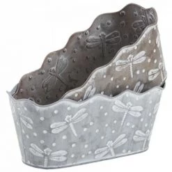 JARDIBRICODECO Corbeille En Métal Patiné Libellules