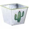 JARDIBRICODECO Corbeille Carrée En Métal Cactus -Petit rangement Soldes Magasin 55333730 1