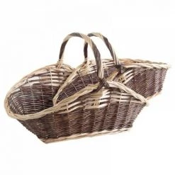 JARDIBRICODECO Paniers à Bûches En Osier -Petit rangement Soldes Magasin 55334695 3