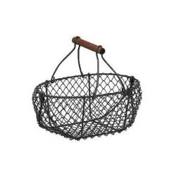 JARDIBRICODECO Panier En Grillage Vieilli