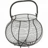 JARDIBRICODECO Panier à Oeufs En Métal Vieilli