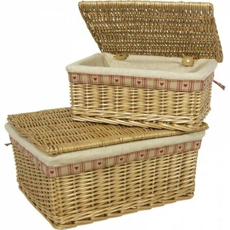 JARDIBRICODECO Coffrets En Osier Clair 4 JARDIBRICODECO Coffrets En Osier Clair – Image 2