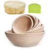 CADEAUX Panier De Cuisson Du Pain Européen En Rotin Naturel Avec Doublure En Tissu Grattoir à Pâte (16*6cm) 1 Pièces 1 CADEAUX Panier De Cuisson Du Pain Européen En Rotin Naturel Avec Doublure En Tissu Grattoir à Pâte (16*6cm) 1 Pièces -Petit rangement Soldes Magasin 55344394 1
