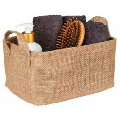 WENKO® WENKO Panier De Rangement Juna M, Corbeille Décorative Pour Le Rangement Ordonné D'accessoires Comme P.ex. Des Vêtements, équipé De Deux Poignées, Matériau Extérieur 100 % Jute, 24 X 17 X 17 Cm, Brun 9 WENKO® WENKO Panier De Rangement Juna M, Corbeille Décorative Pour Le Rangement Ordonné D'accessoires Comme P.ex. Des Vêtements, équipé De Deux Poignées, Matériau Extérieur 100 % Jute, 24 X 17 X 17 Cm, Brun -Petit rangement Soldes Magasin 55427607 3