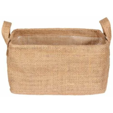 WENKO® WENKO Panier De Rangement Juna M, Corbeille Décorative Pour Le Rangement Ordonné D'accessoires Comme P.ex. Des Vêtements, équipé De Deux Poignées, Matériau Extérieur 100 % Jute, 24 X 17 X 17 Cm, Brun 6 WENKO® WENKO Panier De Rangement Juna M, Corbeille Décorative Pour Le Rangement Ordonné D'accessoires Comme P.ex. Des Vêtements, équipé De Deux Poignées, Matériau Extérieur 100 % Jute, 24 X 17 X 17 Cm, Brun – Image 4