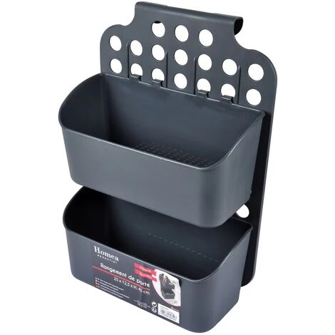 1001KDO HYGIENE & BEAUTE Paniers A Suspendre Anthracite 4 1001KDO HYGIENE & BEAUTE Paniers A Suspendre Anthracite – Image 2