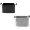 Panier En Feutre, 2 Pièces Panier De Rangement En Feutre ,Panier En Feutre Avec Poignée, Pour Vêtements, Serviettes, Articles De Toilette, Livres, Betterlife -Petit rangement Soldes Magasin 55553364 1