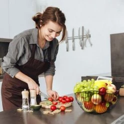 Corbeille A Fruit Noir Panier à Fruits Vague Corbeille A Fruits Noire Corbeille à Fruit Design Metal Panier Fruits Corbeille Fruit Noire Corbeille Fruit En Métal Noir，une Pièce，Fontainebleau -Petit rangement Soldes Magasin 55630789 5