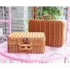 BEICHEN Bo?te De Pique-nique Panier Pique-nique 35*24*12cm En Rotin Rangement Rétro Bagages Organisateur Valise -Petit rangement Soldes Magasin 55635307 1