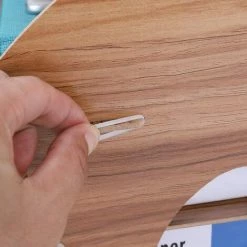 BARES Organiseur Bureau Bois Set De Rangement Bureau DIY 4 Compartiments Bac à Dossiers Porte-documents Multifonction Trieur Fichiers Livre Journaux Magazines A4 Boîtes Étagère De Rangement Rouge -Petit rangement Soldes Magasin 55635712 5