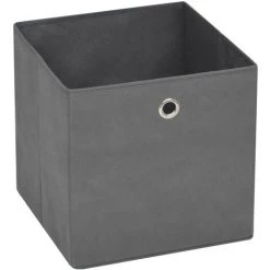 INLIFE Boîtes De Rangement 4 Pcs Tissu Intissé 28x28x28 Cm Gris 9 INLIFE Boîtes De Rangement 4 Pcs Tissu Intissé 28x28x28 Cm Gris -Petit rangement Soldes Magasin 55637893 3