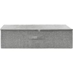 INLIFE Boîte De Rangement Tissu 70x40x18 Cm Gris -Petit rangement Soldes Magasin 55638017 3