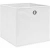 INLIFE Boîtes De Rangement 4 Pcs Tissu Intissé 28x28x28 Cm Blanc 2 INLIFE Boîtes De Rangement 4 Pcs Tissu Intissé 28x28x28 Cm Blanc -Petit rangement Soldes Magasin 55638111 1