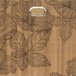 ATMOSPHERA, CRÉATEUR D'INTÉRIEUR Panier De Rangement 31x31 Blackflora - Beige -Petit rangement Soldes Magasin 55662676 3