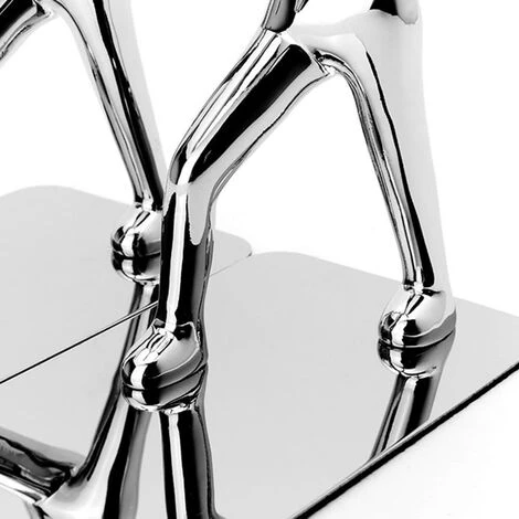 VERSAILLESFR Paire De Serre-livres En Acier Inoxydable, En Forme D’hommes Pratiquant Le Kung-fu, Décoratifs, Tendance Et Créatifs, Pour Ranger Et Organiser Vos Livres à La Maison, Au Bureau, Dans Une Bibliothèque, Idée Cadeau Silver 18.5*7*15.5cm,Versailles 7 VERSAILLESFR Paire De Serre-livres En Acier Inoxydable, En Forme D’hommes Pratiquant Le Kung-fu, Décoratifs, Tendance Et Créatifs, Pour Ranger Et Organiser Vos Livres à La Maison, Au Bureau, Dans Une Bibliothèque, Idée Cadeau Silver 18.5*7*15.5cm,Versailles – Image 5