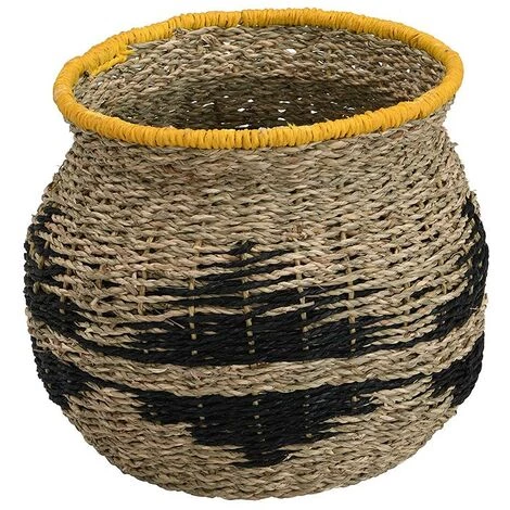 OZAIA Lot De 2 Paniers En Corde De Papier Et Jonc De Mer BASTET - D. 25 Et D. 18 Cm - Naturel - Naturel Clair 6 OZAIA Lot De 2 Paniers En Corde De Papier Et Jonc De Mer BASTET - D. 25 Et D. 18 Cm - Naturel - Naturel Clair – Image 4