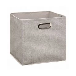 JJA BOITE DE RANGEMENT 31X31CM BEIGE CHINE -Petit rangement Soldes Magasin 55953529 2