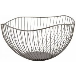 PRESENT TIME Grande Corbeille à Fruits Wave - Diamètre 25,5cm Hauteur 14 Cm