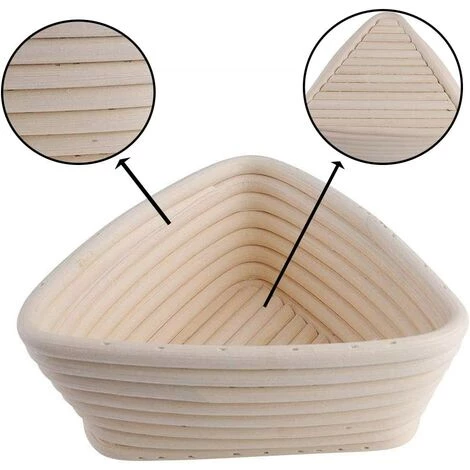 LTS FAFA Panier Fermentation Pain, Triangle Corbeille à Pain, Banneton à Pain, Paniers Naturels Bannetons, Panier Fermentation, Convient Aux Amateurs De Patisserie Maison Ou Aux Boulangers Professionnels 6 LTS FAFA Panier Fermentation Pain, Triangle Corbeille à Pain, Banneton à Pain, Paniers Naturels Bannetons, Panier Fermentation, Convient Aux Amateurs De Patisserie Maison Ou Aux Boulangers Professionnels – Image 4
