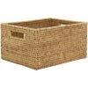 AUBRY GASPARD Panier De Rangement En Rotin Naturel 24 X 19 X 13 Cm Beige - Beige 1 AUBRY GASPARD Panier De Rangement En Rotin Naturel 24 X 19 X 13 Cm Beige - Beige -Petit rangement Soldes Magasin 56480641 1